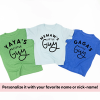 Custom Name's Little Guy - (PERSONALIZE IT!) - Child Tee