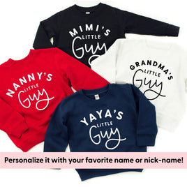Custom Name's Little Guy - (PERSONALIZE IT!) - Child Sweater