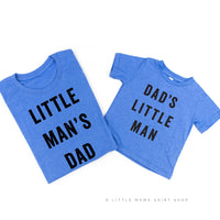 Dad's Little Man / Little Man's Dad - Set of 2 Tees