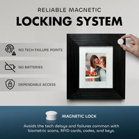 Hidden Gun Safe Picture Frame - Handcrafted Gun Concealment Furniture - Quick Access Picture Frame Safe with Magnetic Lock for Discreet & Secure Gun Storage