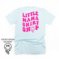 Little Mama Shirt Shop® MELTY Logo w/ Smiley Pocket - Unisex Tee
