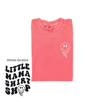 Little Mama Shirt Shop® MELTY Logo w/ Smiley Pocket - Comfort Colors Tee