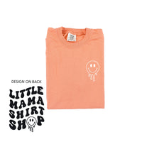 Little Mama Shirt Shop® MELTY Logo w/ Smiley Pocket - Comfort Colors Tee