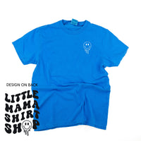 Little Mama Shirt Shop® MELTY Logo w/ Smiley Pocket - Comfort Colors Tee