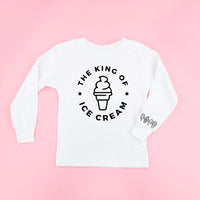 The King of Ice Cream - (Full Size) - Ice Cream Wrist Detail - Child Long Sleeve Tee