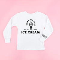 I Dream of Ice Cream - Ice Cream Wrist Detail - Child Long Sleeve Tee