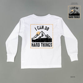 I Can Do Hard Things (pf & b) - Child Long Sleeve Tee