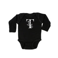 Floral Initials - Child Long Sleeve Tee