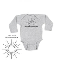 My Only Sunshine w/ Full Sun on Back - Child Long Sleeve Tee