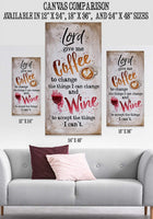 Lord,Give Me Coffee - Canvas