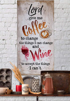 Lord,Give Me Coffee - Canvas
