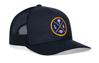 Los Angeles Football Trucker Hat  |  Dark Blue LA X Snapback