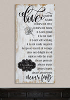 Love Is Patient - Vertical - Canvas