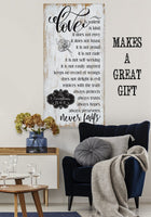 Love Is Patient - Vertical - Canvas
