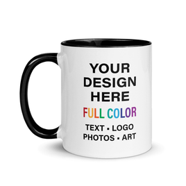 Custom 11oz Mug (Black Rim & Handle)