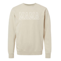 Embroidered PIGMENT Crewneck - MAMA - Outline