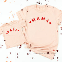 Mama / Babe (Two Hearts) - Set of 2 Tees