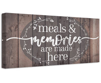 Meals & Memories Are Made Here - Canvas