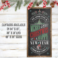 Merry Christmas & A Happy New Year - Canvas