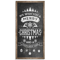 Merry Christmas Happy New Year - Canvas