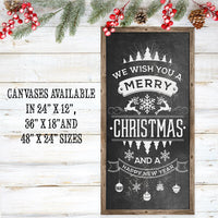 Merry Christmas Happy New Year - Canvas
