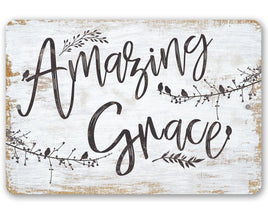 Amazing Grace - Metal Sign