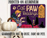 Cat Paw Readings - Metal Sign