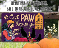 Cat Paw Readings - Metal Sign