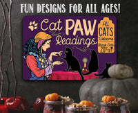 Cat Paw Readings - Metal Sign