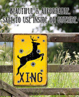 Deer Xing - Metal Sign