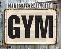 Gym - Metal Sign