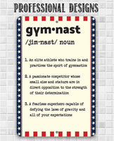 Gymnast Definition - Metal Sign