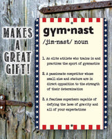 Gymnast Definition - Metal Sign