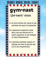 Gymnast Definition - Metal Sign
