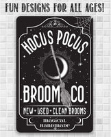 Hocus Pocus Broom Co - Metal Sign