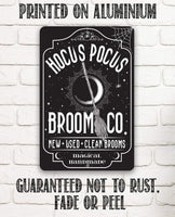 Hocus Pocus Broom Co - Metal Sign