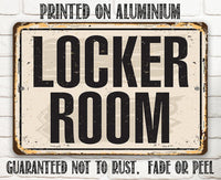 Locker Room - Metal Sign