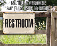 Restroom - Metal Sign
