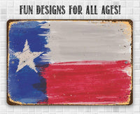 Texas Flag - Metal Sign