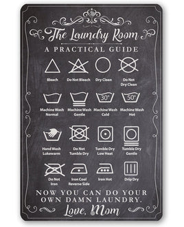 The Laundry Room A Practical Guide - Metal Sign