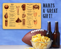 Tiki Drinks Menu - Metal Sign