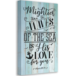 Mightier Than The Waves - Canvas