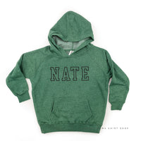 CUSTOM EMBROIDERED OUTLINE NAME - CHILD HOODIE