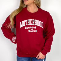 Motherhood - Surviving Not Thriving - Doing My Best - (Our 2024 Mantra) - Colors - LMSS® Exclusive - BASIC Fleece