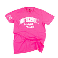 Motherhood - Surviving Not Thriving - Doing My Best - (Our 2024 Mantra) - Colors - LMSS® Exclusive - Comfort Colors Tee