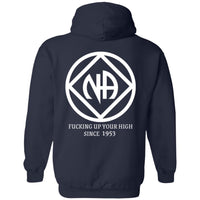 NA Zip Hoodie | Inspiring Sobriety | NA - F'ng Up Your High Since 1953
