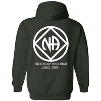 NA Zip Hoodie | Inspiring Sobriety | NA - F'ng Up Your High Since 1953