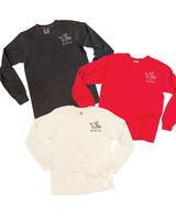 "_____" - Bouquet (pocket) - (Choose Your Name) - Long Sleeve Comfort Colors Tee