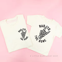 Dad To The Bone / Rad To The Bone - Set of 2 Matching Tees