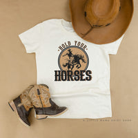 Hold Your Horses - Distressed Design - Child Tee
